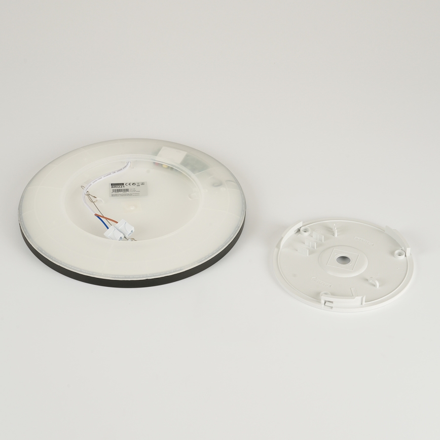 Brilagi - Plafón LED regulable ULTRA SLIM LED/18W/230V 2700-6500K Ø 30 cm negro + mando a distancia