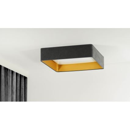 Brilagi - Lámpara de techo LED regulable VELVET SQUARE LED/24W/230V 43x43 cm 3000/4000/6500K + mando a distancia gris