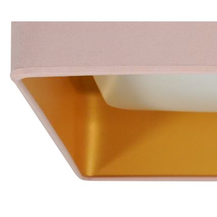Brilagi - Lámpara de techo regulable LED VELVET SQUARE LED/24W/230V 43x43 cm 3000/4000/6500K + mando a distancia rosa