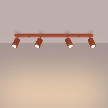 Brilagi - Luminaria LED tipo spot CRESTO 4xGU10/10W/230V roja
