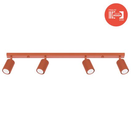 Brilagi - Luminaria LED tipo spot CRESTO 4xGU10/10W/230V roja