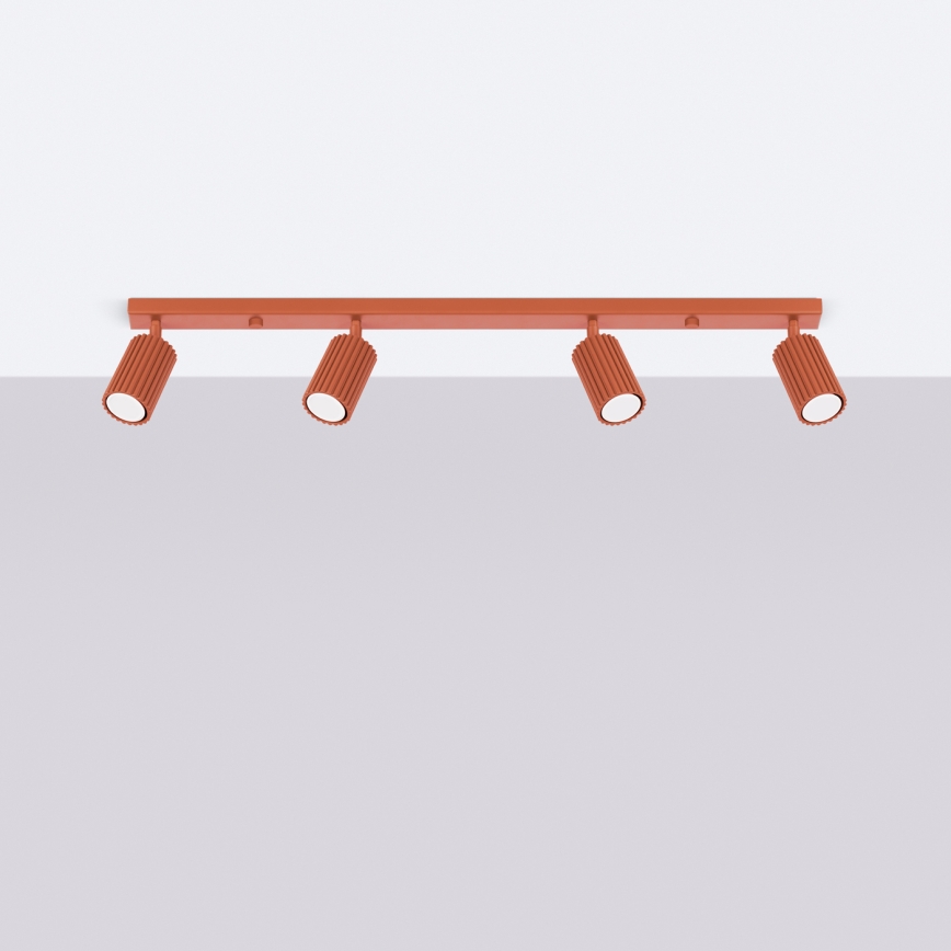 Brilagi - Luminaria LED tipo spot CRESTO 4xGU10/10W/230V roja