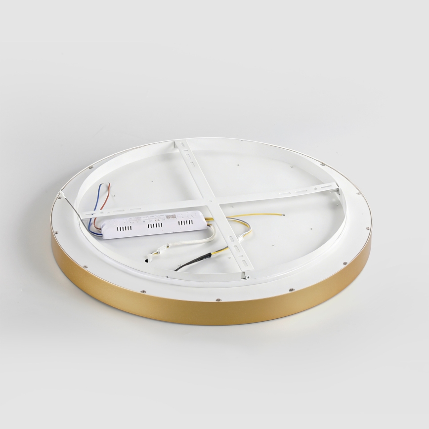 Brilagi - Luminaria de techo LED regulable GLASS POOL DOUBLE LED/60W/230V 3000-6000K 50 cm dorado + mando a distancia