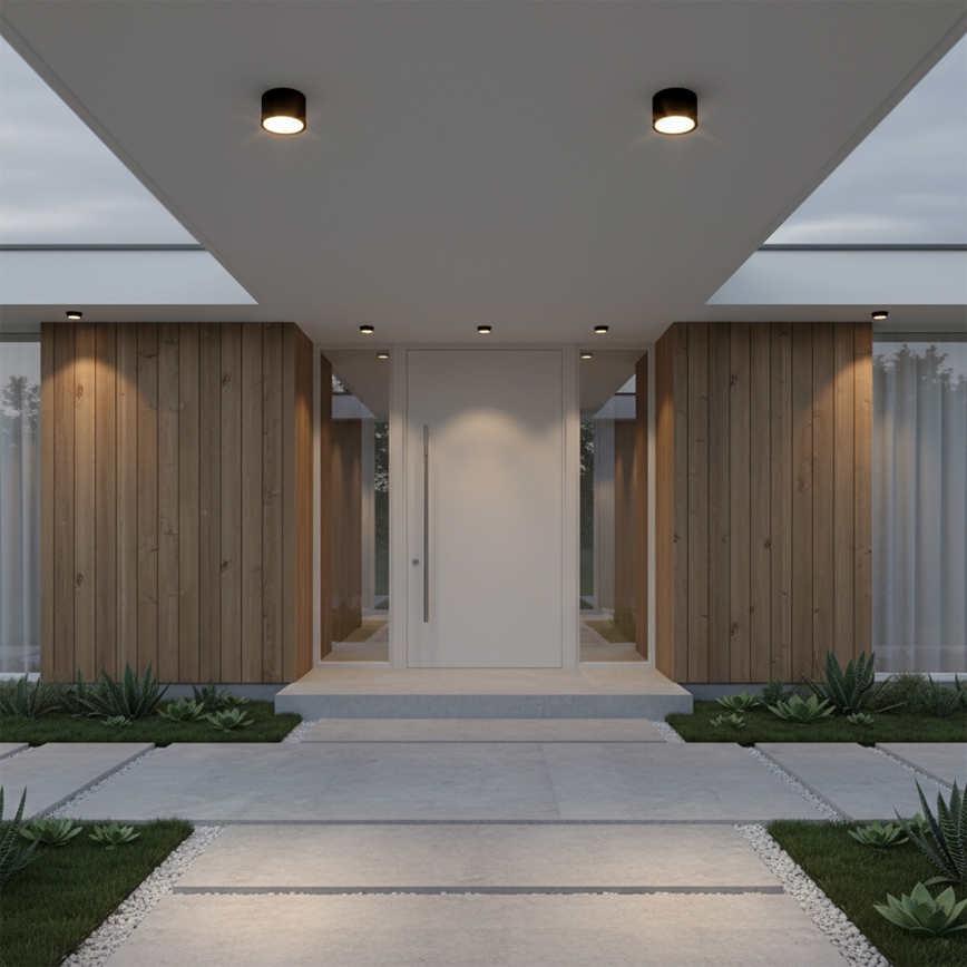 Brilagi - Luminaria tipo spot para baño SMOOTH 1xGX53/15W/230V negro IP65