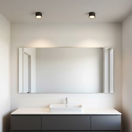 Brilagi - Luminaria tipo spot para baño SMOOTH 1xGX53/15W/230V negro IP65