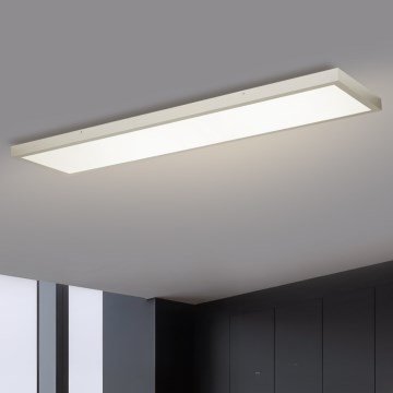 Brilagi - Luz de techo LED regulable para baño FRAME SMART LED/50W/230V 120x30 cm 3000-6000K IP44 plata + control remoto