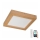 Brilagi - Luz de techo LED regulable para baño WOODY FRAME LED/24W/230V roble 30x30 cm 3000-6000K IP44 + control remoto