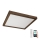 Brilagi - Luz de techo LED regulable para baño WOODY FRAME LED/50W/230V roble 60x60 cm 3000-6000K IP44 + control remoto