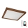 Brilagi - Luz de techo LED regulable para baño WOODY FRAME LED/50W/230V roble cereza 60x60 cm 3000-6000K IP44 + control remoto