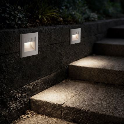 Brilagi - Luminaria LED para escaleras con sensor STEP LIGHT LED/1,5W/230V IP44 blanco