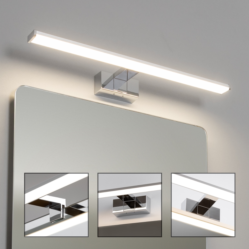 Brilagi - Luz LED para espejo de baño 3 en 1 VESTRA LED/12W/230V 60 cm IP44 cromo brillante