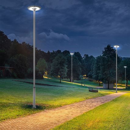 Brilagi - Tubo metálico para poste de iluminación exterior URBAN, 5 m, diámetro 58 mm, antracita