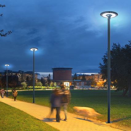 Brilagi - Tubo metálico para poste de iluminación exterior URBAN de 4 m, Ø 58 mm, antracita
