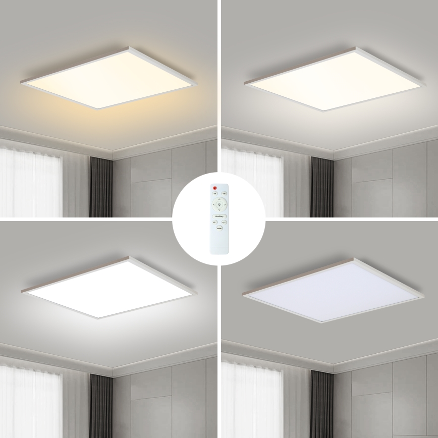 Brilagi - Luminaria de techo LED regulable SLIMFRAME LED/58W/230V 60x60 cm 3000-6000K blanca + mando a distancia