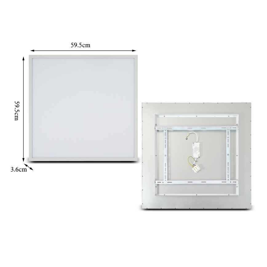Brilagi - Luminaria de techo LED regulable SLIMFRAME LED/58W/230V 60x60 cm 3000-6000K blanca + mando a distancia
