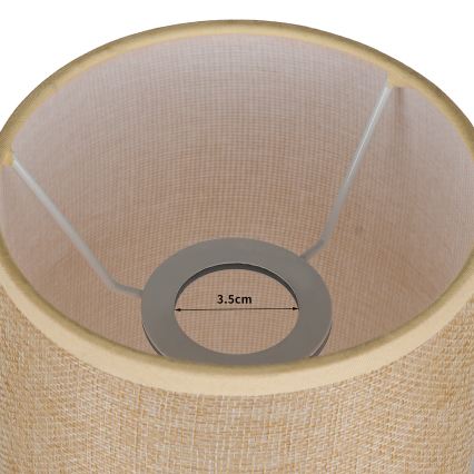 Brilagi - Pantalla para lámpara de mesa TABLON E27, diámetro 14 cm, beige