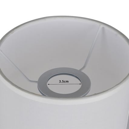 Brilagi - Pantalla para lámpara de mesa TABLON E27 Ø 14 cm blanca