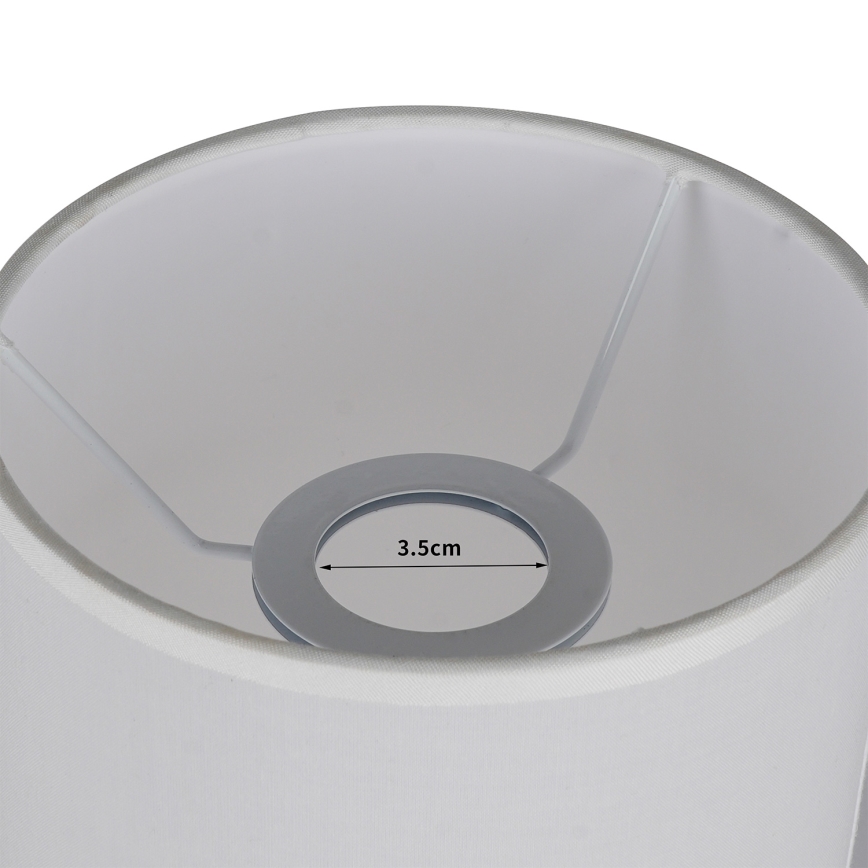 Brilagi - Pantalla para lámpara de mesa TABLON E27 Ø 14 cm blanca