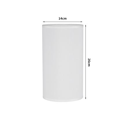 Brilagi - Pantalla para lámpara de mesa TABLON E27 Ø 14 cm blanca