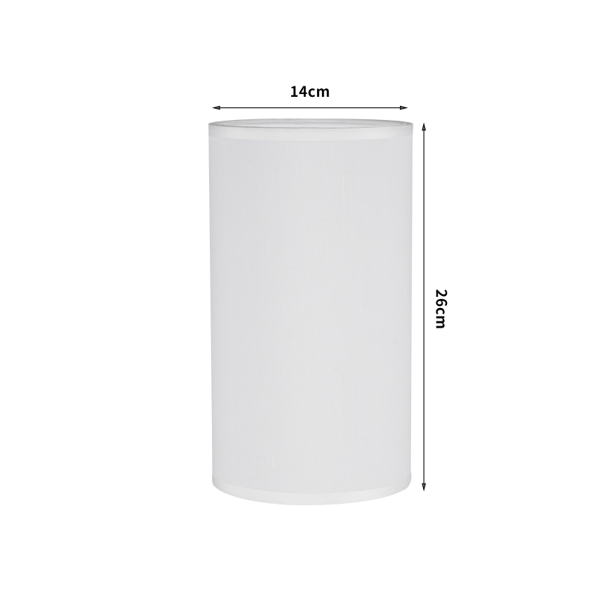 Brilagi - Pantalla para lámpara de mesa TABLON E27 Ø 14 cm blanca