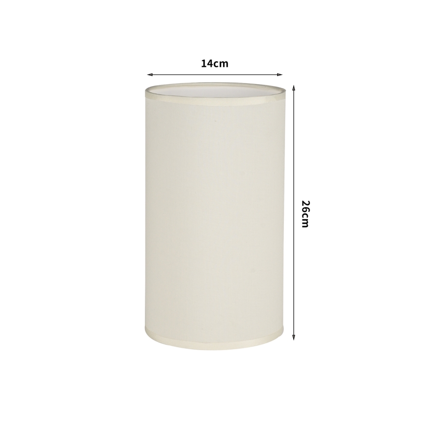 Brilagi - Pantalla para lámpara de mesa TABLON E27 Ø 14 cm crema