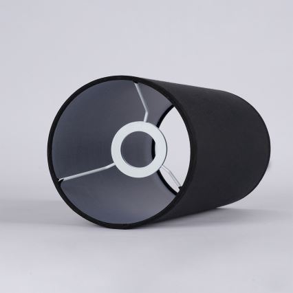 Brilagi - Pantalla para lámpara de sobremesa TABLON E27, diámetro 14 cm, negra