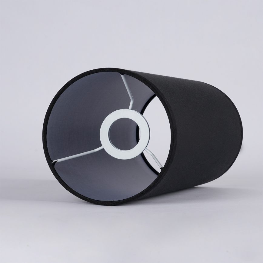 Brilagi - Pantalla para lámpara de sobremesa TABLON E27, diámetro 14 cm, negra