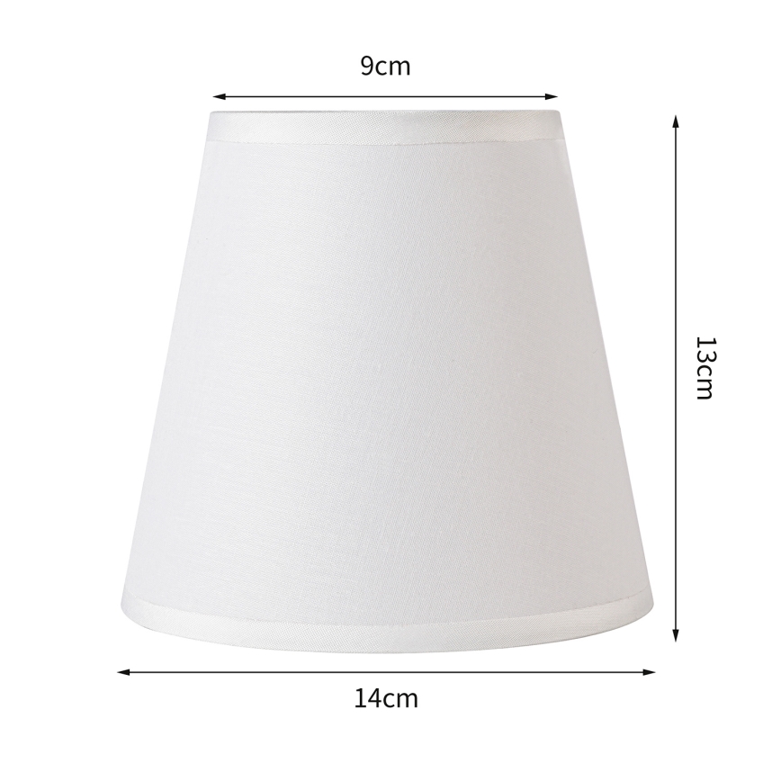 Brilagi - Pantalla universal NUBILA E27 13x9 cm blanca