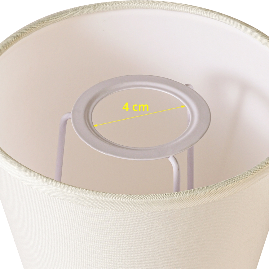 Brilagi - Pantalla universal NUBILA E27 13x9 cm crema