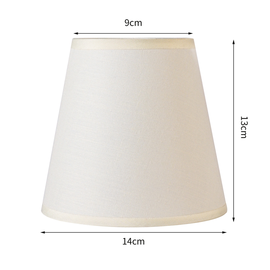 Brilagi - Pantalla universal NUBILA E27 13x9 cm crema