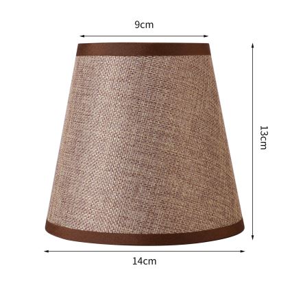 Brilagi - Pantalla universal NUBILA E27 13x9 cm marrón
