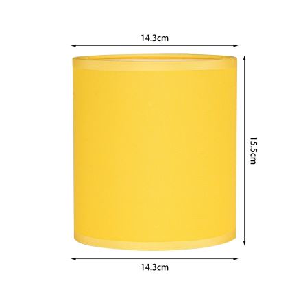 Brilagi - Pantalla universal NUBILA E27 15,5x14 cm amarilla