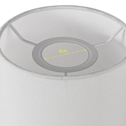 Brilagi - Pantalla universal NUBILA E27 15,5x14 cm blanca