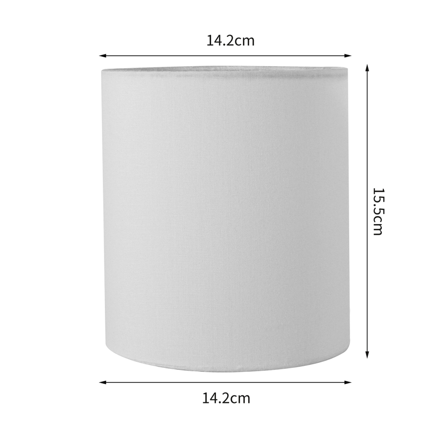 Brilagi - Pantalla universal NUBILA E27 15,5x14 cm blanca