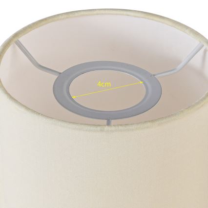 Brilagi - Pantalla universal NUBILA E27 15,5x14 cm crema