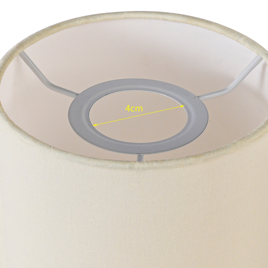 Brilagi - Pantalla universal NUBILA E27 15,5x14 cm crema