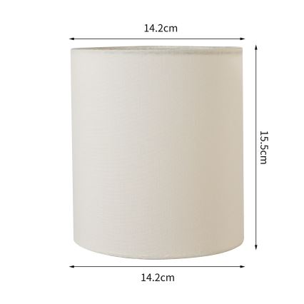 Brilagi - Pantalla universal NUBILA E27 15,5x14 cm crema
