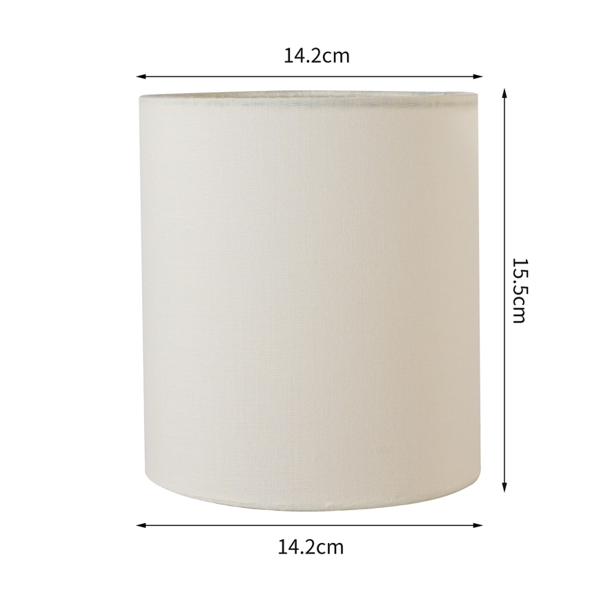 Brilagi - Pantalla universal NUBILA E27 15,5x14 cm crema