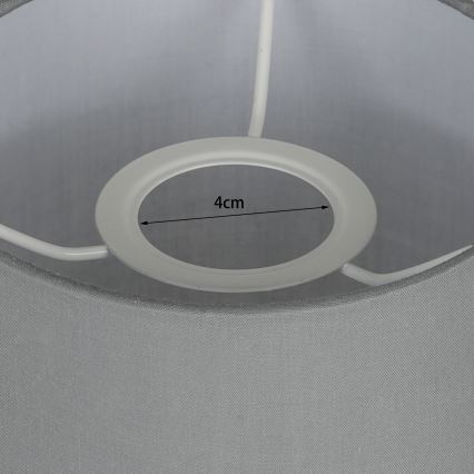 Brilagi - Pantalla universal NUBILA E27 15,5x14 cm gris claro