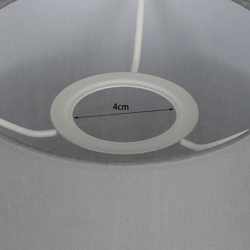 Brilagi - Pantalla universal NUBILA E27 15,5x14 cm gris claro