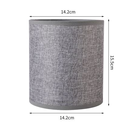 Brilagi - Pantalla universal NUBILA E27 15,5x14 cm gris