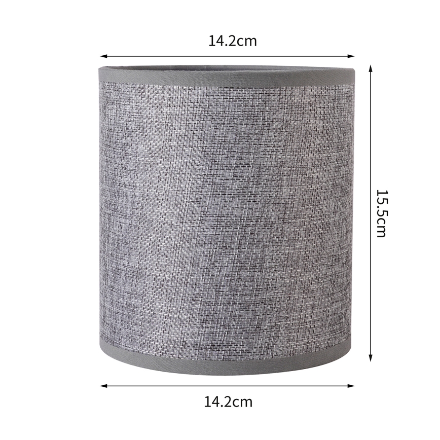 Brilagi - Pantalla universal NUBILA E27 15,5x14 cm gris