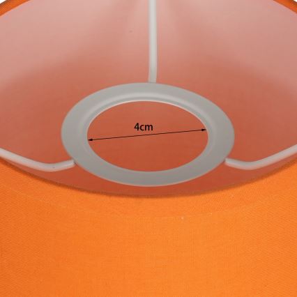 Brilagi - Pantalla universal NUBILA E27 15,5x14 cm naranja