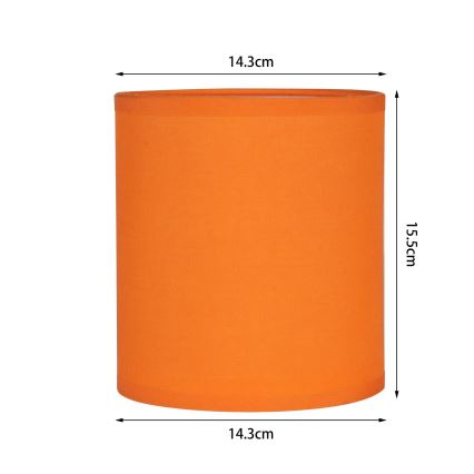 Brilagi - Pantalla universal NUBILA E27 15,5x14 cm naranja