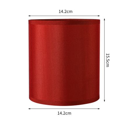 Brilagi - Pantalla universal NUBILA E27 15,5x14 cm roja