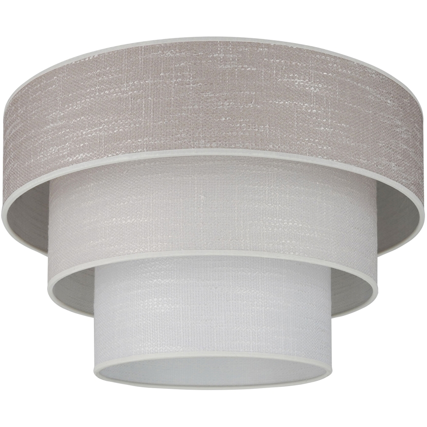 Brilagi - Plafón ALASKA LUNETA 1xE27/15W/230V diá. 45 cm gris/color crema