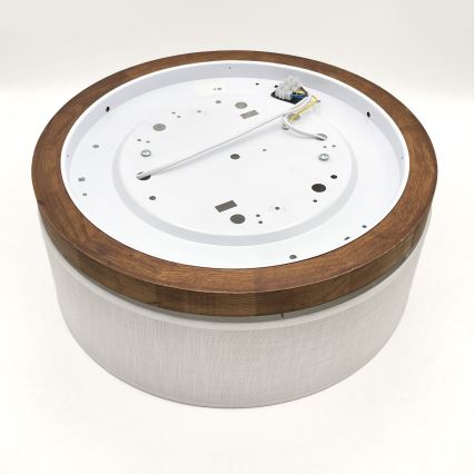Brilagi - Plafón BELLADONNA 2xE27/15W/230V diá. 40 cm blanco/roble cereza