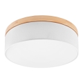 Brilagi - Plafón BELLADONNA 3xE27/15W/230V d. 50 cm blanco/pino