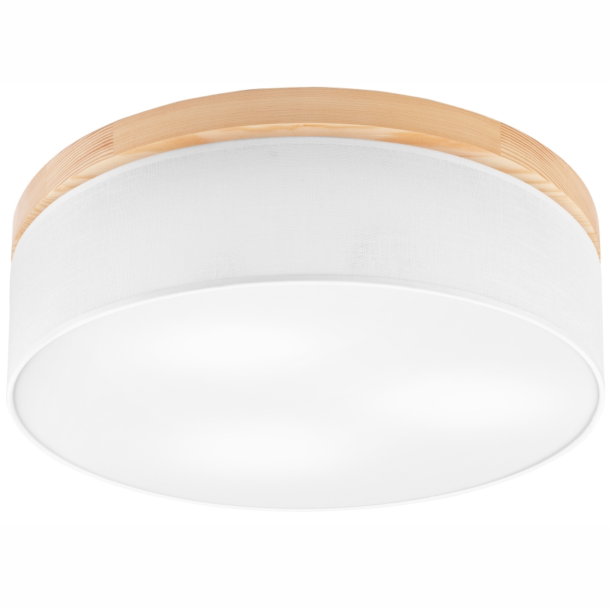 Brilagi - Plafón BELLADONNA 3xE27/15W/230V d. 50 cm blanco/pino