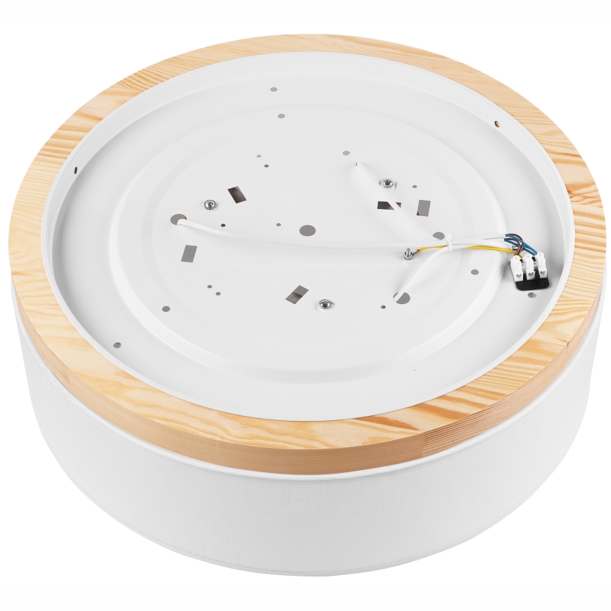 Brilagi - Plafón BELLADONNA 3xE27/15W/230V d. 50 cm blanco/pino
